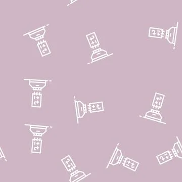 Thermal sensor line vector seamless pattern black イラスト素材