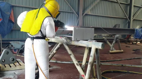 Thermal Spray Analysis coating work. Stock Footage 33848350