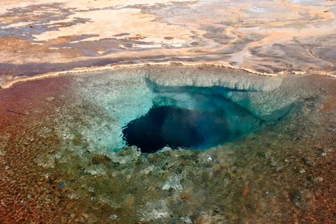 The thermal spring blesi Stock Photos