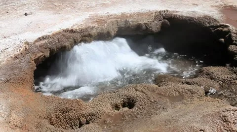 Thermal Spring in a volcanic environment 1 of 3 Vídeo Stock 10901394