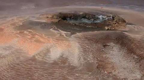 Thermal Spring in a volcanic environment 2 of 3 Vídeo Stock 10901382