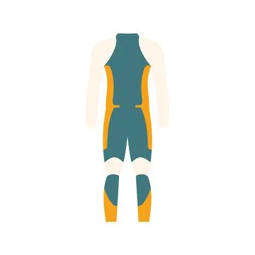 Thermal underwear base layer showing back view Stock Illustration