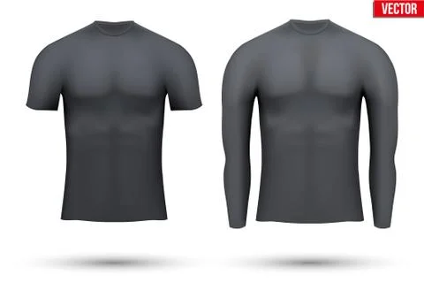 Thermal underwear layer compression shirt Stock Illustration