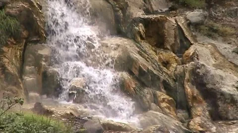 Thermal waterfall Stock Footage 8760409