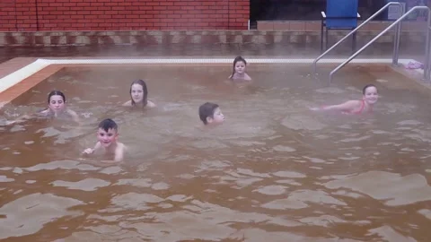 Thermal waters of Berehova Video stock 234696793