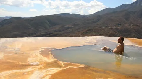 Thermal waters Stock Footage 10795442