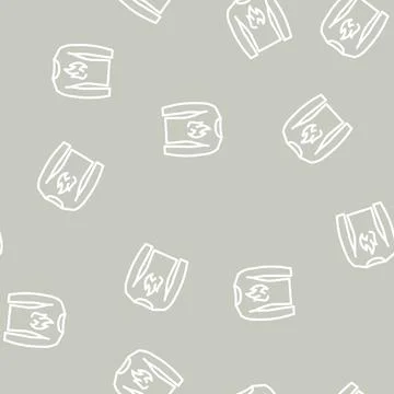 Thermals motorcycle line vector seamless pattern Stock Illustration