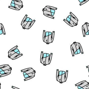 Thermals motorcycle vector seamless pattern Stock Illustration