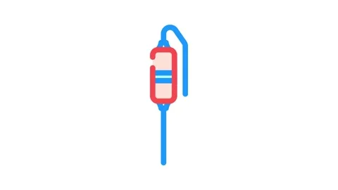 Thermistor electronic component color icon animation Stock Footage 327269929