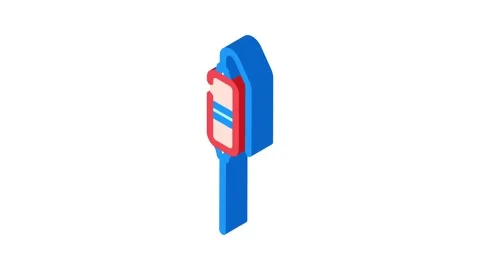 Thermistor electronic component isometric icon animation Stock Footage 327292977