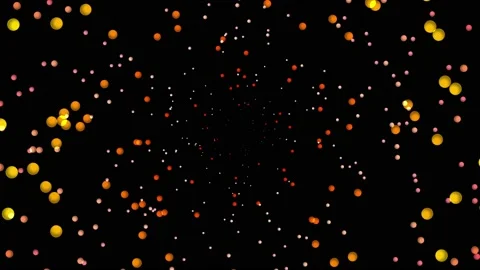 Thermocol balls extraction motion graphics with night background Stock Footage 221549223