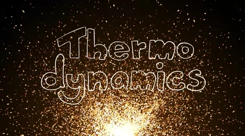 Thermodynamics math doodle physics engineering introduction fire background 4k Stock Footage 60073253