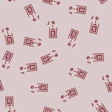 Thermodynamics principles mechanical engineer glyph vector seamless pattern Stock Illustration