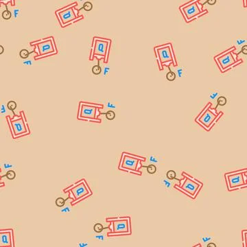 Thermodynamics principles mechanical engineer vector seamless pattern Illustrazione stock