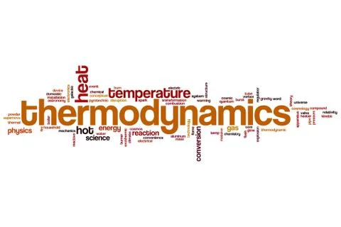 Thermodynamics word cloud 스톡 일러스트