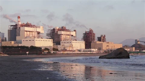 Thermoelectric Plant Stock Footage 89295385