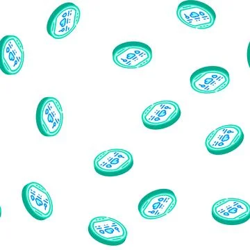Thermohygrometer tool isometric icon seamless pattern color Stock Illustration