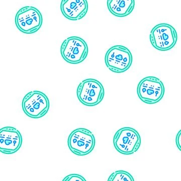 Thermohygrometer tool vector seamless pattern color 스톡 일러스트