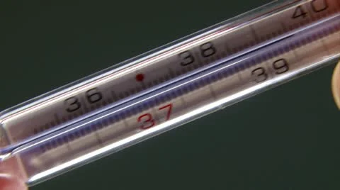Thermometer 39 degrees Stock Footage 20512626