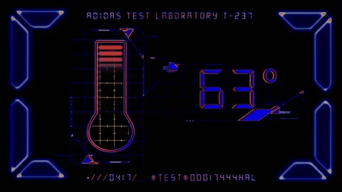 Thermometer animated digital graphic Stock Footage 141894354