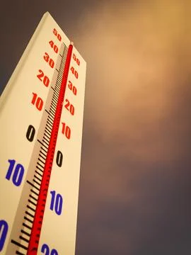 Thermometer close up Stock Illustration