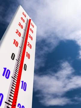 Thermometer close up Stock Illustration