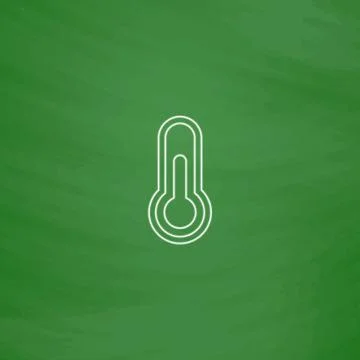 Thermometer computer symbol Stock Illustration