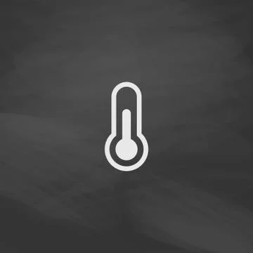 Thermometer computer symbol Stock Illustration
