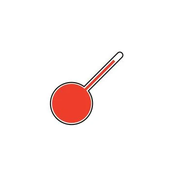 Thermometer Concept Icon Vector Illustration Design Stock Illustration