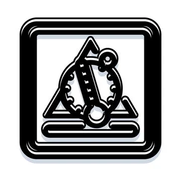 Thermometer device displaying current temperature measurement icon Illustrazione stock