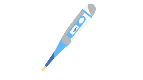 A thermometer featuring a blue and white handle, designed for measuring tem.. Stock Footage 332335782