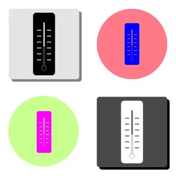 Thermometer. flat vector icon Stock Illustration