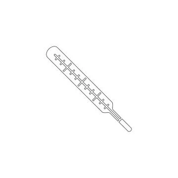 Thermometer. flat vector icon Stock Illustration