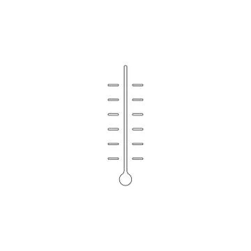 Thermometer. flat vector icon Stock Illustration