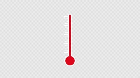 Thermometer Heat Rise Alpha Stock Footage 335588222