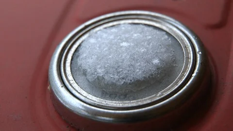 Thermometer on heating up grill time lapse Stock Footage 85813580