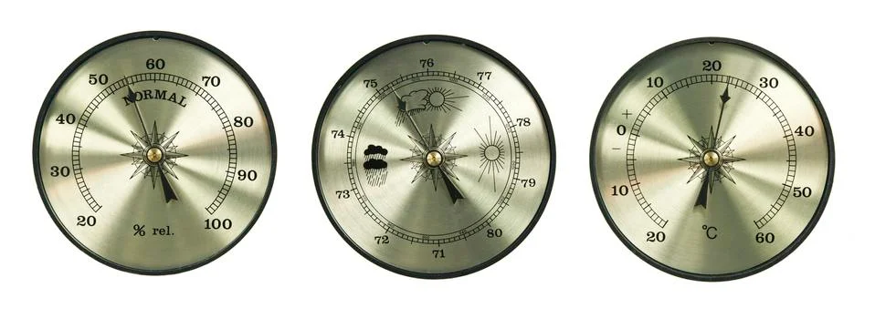 Thermometer hygrometer barometer Stock Photos