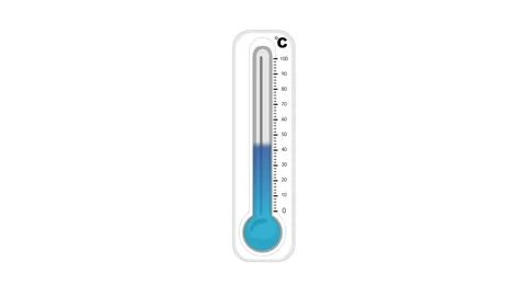Thermometer icon Animation with Raising ... | Stock Video | Pond5