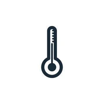 Thermometer Icon Design Template Elements Stock Illustration