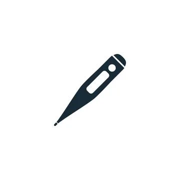 Thermometer Icon Design Template Elements Stock Illustration