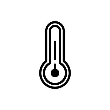 Thermometer icon design template isolated illustration Stock Illustration