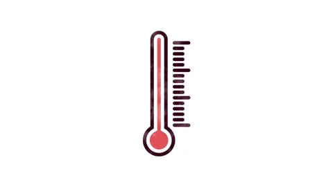 Thermometer Icon for Education and E-learning Stock Footage 149871790