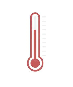 Thermometer icon, flat design vector. Stock Illustration