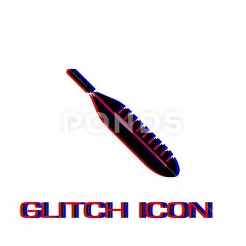 Thermometer icon flat Ilustração Stock