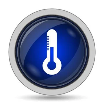 Thermometer icon. Internet button on white background.. Stock Illustration