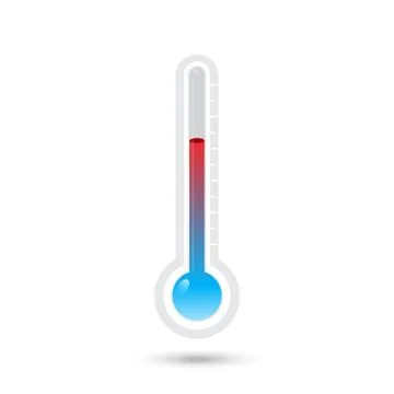Thermometer icon set Stock Illustration