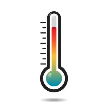 Thermometer icon set Stock Illustration