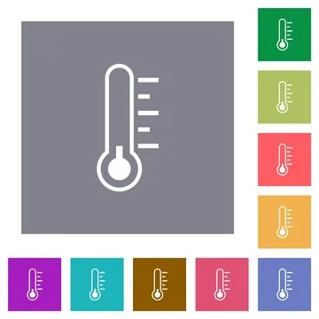 Thermometer Icon Set Stock Illustration