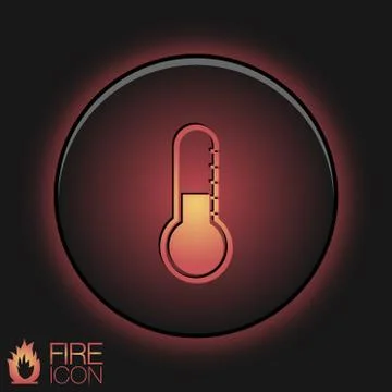 Thermometer icon . temperature symbol Stock Illustration