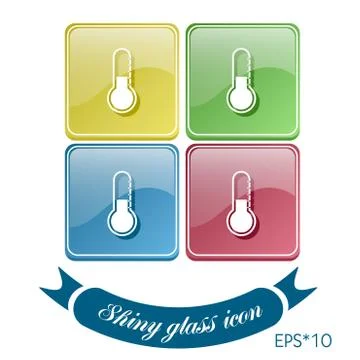 Thermometer icon . temperature symbol Stock Illustration